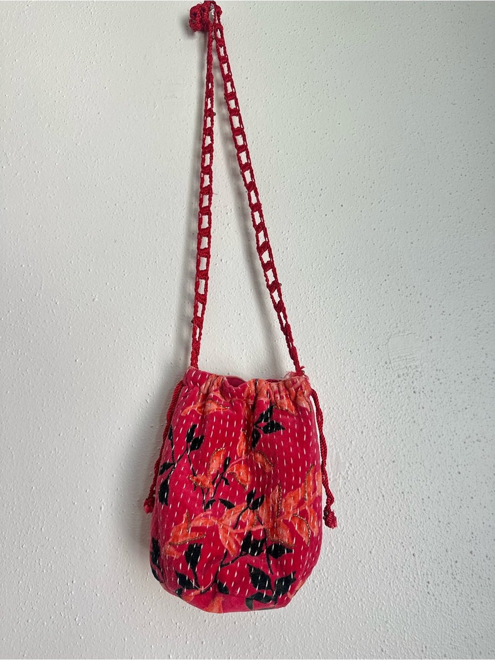 Free People Drawstring Small Bucket Bag